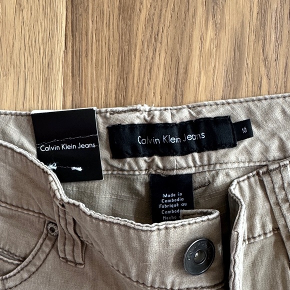 Calvin Klein Jeans Tan Boot Cut Pants - size 10 - Picture 2 of 8